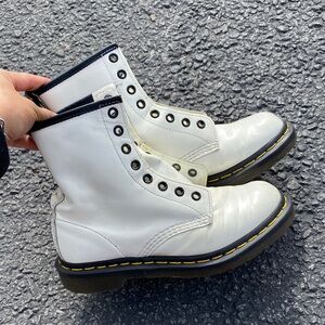 Doc martens white boots